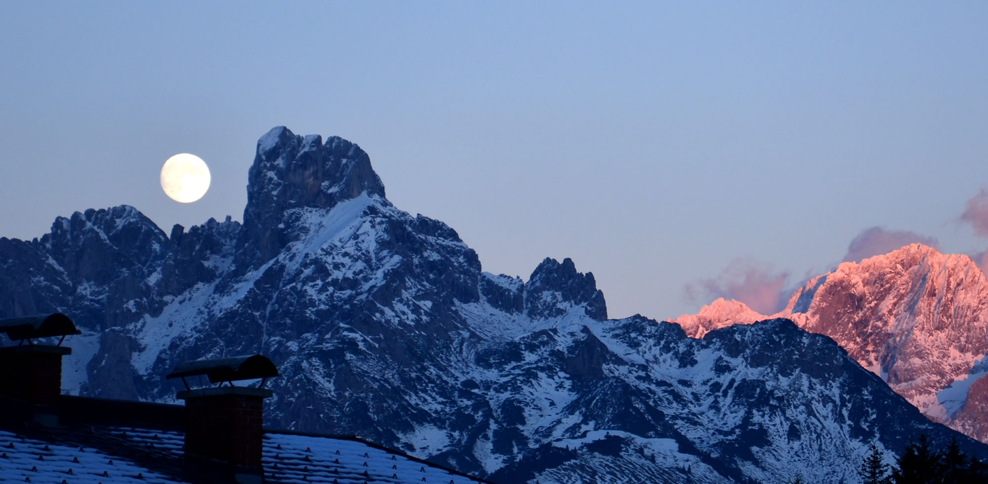 Sonnenuntergang im Lammertal