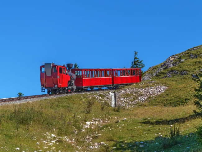 Zahnradbahn auf den Schafberg am Wolfgangsee
