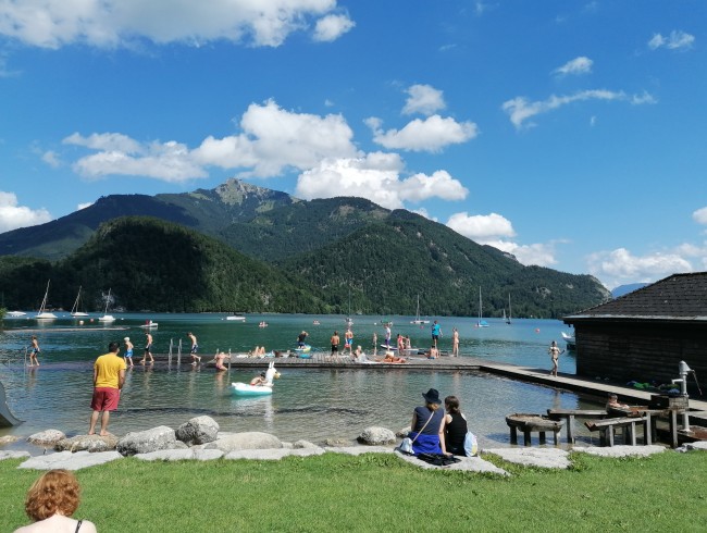 Bademöglichkeiten an den verschiedenen Seen im Salzkammergut
